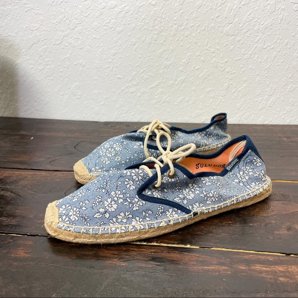 Soludos Shoes - Soludos | Denim Flowers Tie Espadrilles Sneakers